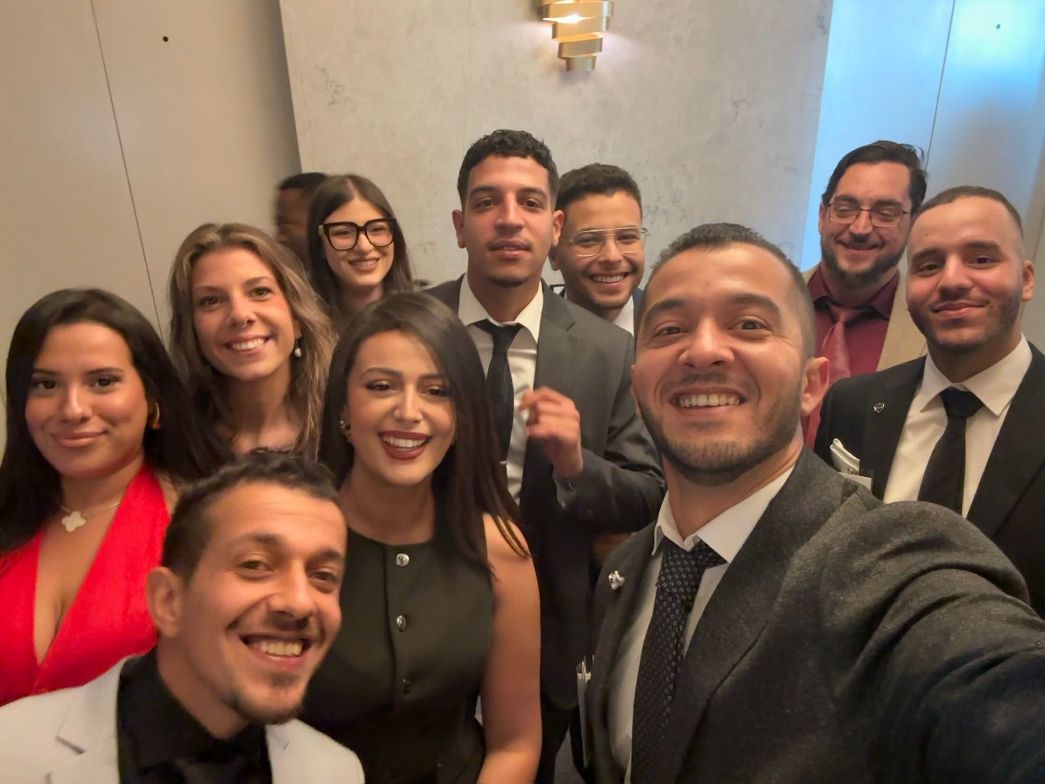 OPA colleagues together at a company event